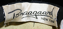 Hat, Braagaard (American), cotton, feathers, American