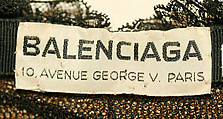 Hat, House of Balenciaga (French, founded 1937), silk, cotton, jet, French