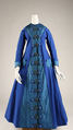 Dressing gown, silk, wool, cotton, American