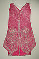 Evening dress, silk, beads, rhinestones, probably French