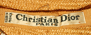 Cloche, House of Dior (French, founded 1946), straw, grosgrain, feathers, French