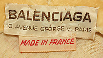 Evening cap, House of Balenciaga (French, founded 1937), silk, glass, French
