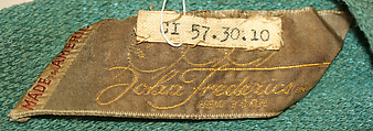 Turban, John-Frederics, Inc. (American, 1929–1948), wool, beading, American