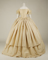 Wedding dress, silk, American