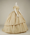 Wedding dress, silk, American