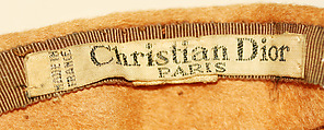 Hat, House of Dior (French, founded 1946), wool, French