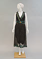 Evening dress, Paul Poiret (French, Paris 1879–1944 Paris), silk, metal, plastic, French