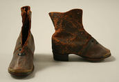 Shoes, leather, wood, metal, American