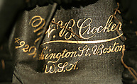 Bonnet, silk, feathers, metal, American