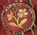 Suit, silk, metallic, French