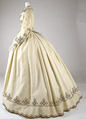 Promenade dress, cotton, American