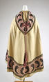 Cloak, wool, silk, American