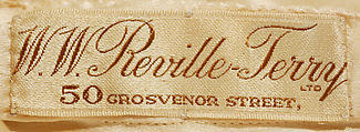 Court presentation ensemble, W. W. Reville-Terry, Ltd. (British), silk, British