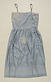 Robe de Style, House of Lanvin (French, founded 1889), cotton, metal, silk, French