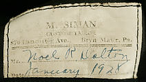 Evening suit, wool, silk, American