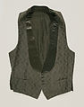 Evening suit, wool, silk, American