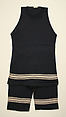 Two-piece bathing suit, wool, American