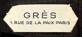 Evening dress, Madame Grès (Germaine Émilie Krebs) (French, Paris 1903–1993 Var region), silk, French