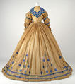Dress, cotton, American