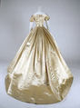 Wedding dress, silk, American