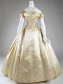 Wedding dress, silk, American