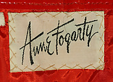 Rain ensemble, (a, b) Anne Fogarty (American, Pittsburgh, Pennsylvania 1919–1980 New York), (a, b, e) plastic (polyvinyl chloride), cotton; (f) nylon, American