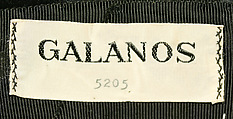 Ensemble, (a–c) James Galanos (American, Philadelphia, Pennsylvania, 1924–2016 West Hollywood, California), (a–c) silk; (d, e) leather; (f) nylon, cotton, American