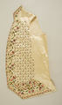 Waistcoat, silk, wool, British
