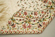 Waistcoat, silk, wool, British