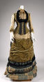 Dress, Madame Elise, silk, cotton, metal, British