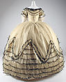 Ball gown, silk, American or European