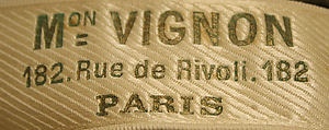Dinner dress, Mon. Vignon (French), silk, cotton, French