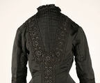 Tea gown, silk, beads, American