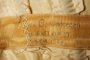Dress, Mrs. C. Petterson, silk, metallic thread, beads, American