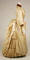 Dress, Mrs. C. Petterson, silk, metallic thread, beads, American