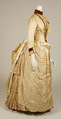 Dress, Mrs. C. Petterson, silk, metallic thread, beads, American
