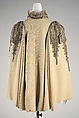 Cape, wool, silk, metallic, American