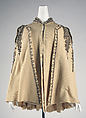 Cape, wool, silk, metallic, American