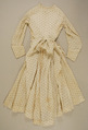 Robe à la Polonaise, linen, American