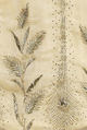 Evening dress, cotton, metallic thread, French