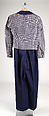 Suit, Sally Victor (American, 1905–1977), wool, cotton, American