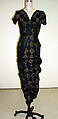 Evening dress, Elsa Schiaparelli (Italian, 1890–1973), silk, metal, French