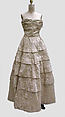 Evening dress, Edward Molyneux (French (born England), London 1891–1974 Monte Carlo), silk, metal thread, French