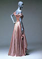 Evening dress, Jacques Fath (French, 1912–1954), cellulose acetate, French