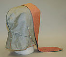 Bonnet, silk, American