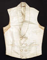 Wedding vest, silk, American