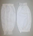Undersleeves, linen, American or European