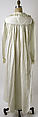 Nightgown, linen, American or European