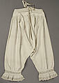 Drawers, cotton, American or European