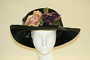 Hat, Caroline Reboux (French, active 1870–1956), silk, French